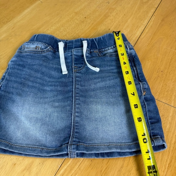 Gap Kids Pull On Denim Skirt, Size XS Blue With Strings - Picture 4 of 6